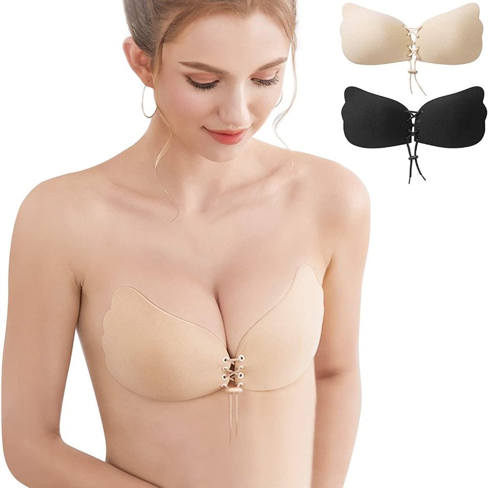 2 Pack Adhesive Bra Strapless Sticky Invisible